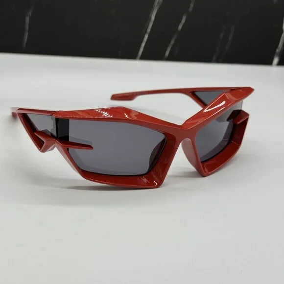 NEW GV40049U 66A GIVENCHY SUNGLASSES RED UNISEX RED EYEWEAR GIVENCHY